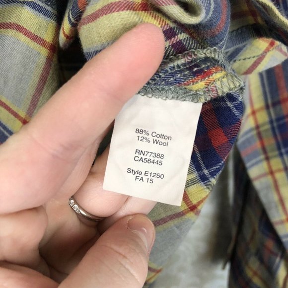 Madewell Rivet Thread Cargo Workshirt Rhoda Plaid - Picture 6 of 8
